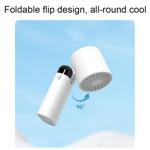 Petit ventilateur silencieux portatif portatif USB chargeant un mini ventilateur pliant, style : style de refroidissement (blanc) SH4203876-011