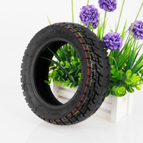 Ulip 10 x 3,0 10 pouces Scooter électrique épaissi pneu tout-terrain sans chambre à air pour Dualtron Zero 10X, Kaabo Wolf Warrior, Kaabo Mantis 10 sans buse à gaz SH56011092-06