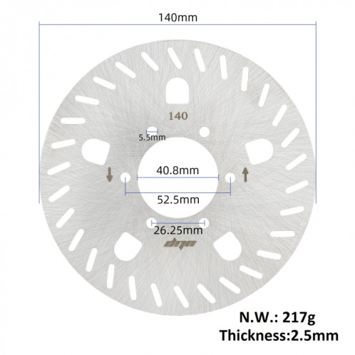 Pour Xiaomi Ninebot Scooter électrique GT1 GT2 140mm Frein à disque 6 trous SH79741509-05