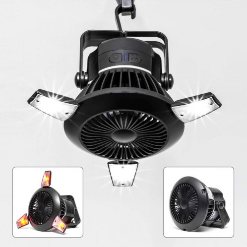 Lampe de camping solaire ventilateur multifonctionnel lumière LED lumière de secours lampe anti-moustique SH80521804-08