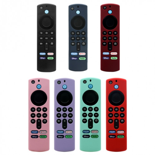 Boîtier de télécommande 2 pièces pour Amazon Fire TV Stick 2021 ALEXA 3e génération avec support Airtag (bleu nuit) SH501B1695-08