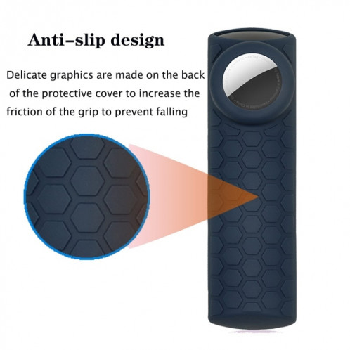 Boîtier de télécommande 2 pièces pour Amazon Fire TV Stick 2021 ALEXA 3e génération avec support Airtag (bleu nuit) SH501B1695-08
