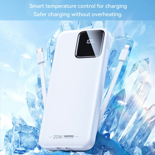 Remax RPP-500 10000 MAh avec ligne PD20W charge rapide trésor affichage numérique téléphone portable alimentation mobile (violet) SR301D436-012