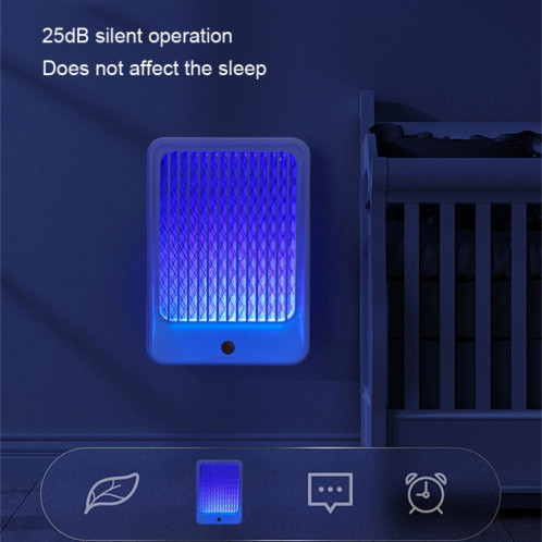 Lampe anti-moustique murale USB domestique, style : modèle enfichable blanc SH14011027-09