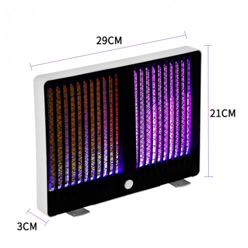 Lampe anti-moustiques attrape-mouches domestiques, style : charge et prise double usage noir SH15031319-012