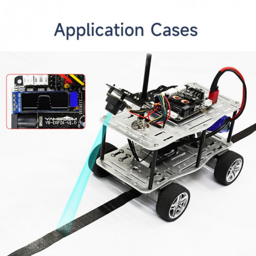 Capteur linéaire de module de caméra CCD à colonne unique Yahboom, modèle : TSL1401 + support SY2302287-014