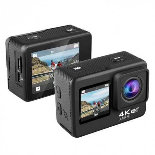 Caméra de sport extérieure étanche vidéo couleur WIFI double écran HD 4K anti-tremblement (AT-Q60AR) SH401A930-012