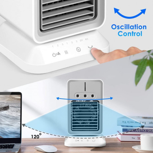 USB Mini Desktop Spray Humidification Ventilateur De Refroidissement Climatiseur Domestique Ventilateur Refroidisseur (2000 mAh) SH301A1850-06