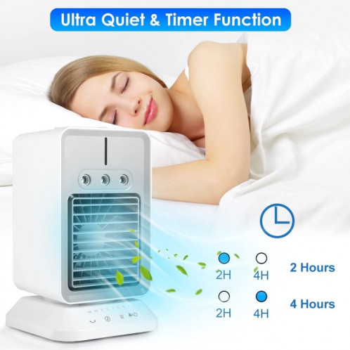 USB Mini Desktop Spray Humidification Ventilateur De Refroidissement Climatiseur Domestique Ventilateur Refroidisseur (2600 mAh) SH301B1983-06