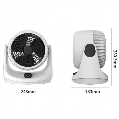 Ventilateur de bureau à économie d'énergie domestique pour grande éolienne à circulation d'air, style : modèle USB SH22021807-09