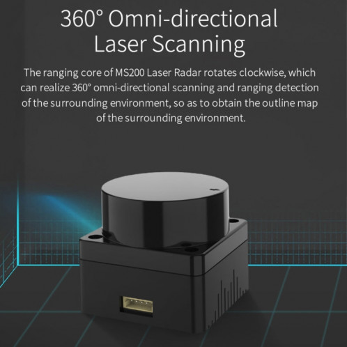 Yahboom Lidar ROS2 Robot SLAM Cartographie Navigation Portée TOF (MS200) SY001A1926-021