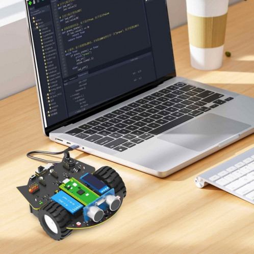 Kit de carte de développement de voiture intelligente de programmation Yahboom Python pour Raspberry Pi Pico (robot Pico) SY201A1094-021