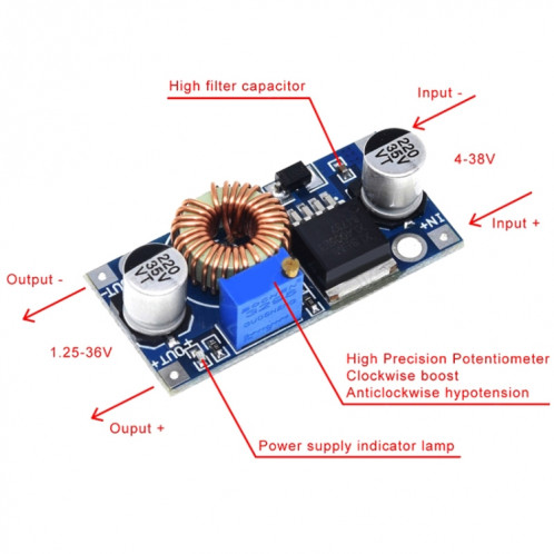 Module d'alimentation Buck réglable XL4005 DC-DC, 5-32V, haute puissance SH2501799-04