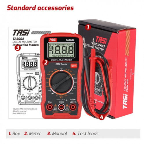 TASI TA800A Compteur Universel Compteur Numérique Haute Précision Complètement Automatique ST86371563-010
