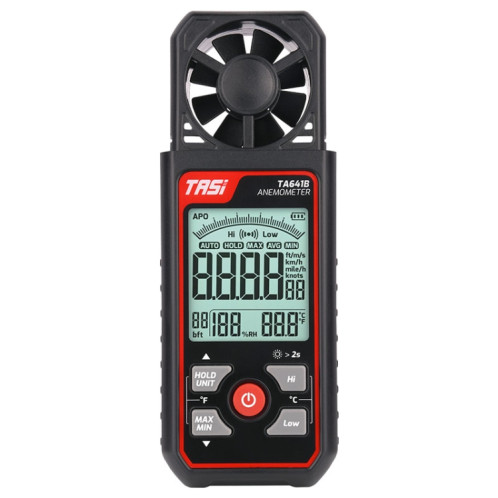 TASI TA641B Instrument de vitesse du vent de haute précision Testeur de volume du vent Compteur de vitesse du vent portable ST3902380-011