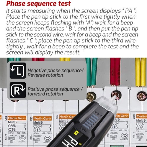 TASI TA13C Smart Pen Multimètre Numérique Multimètre Portable Compact Haute Précision ST8647325-010