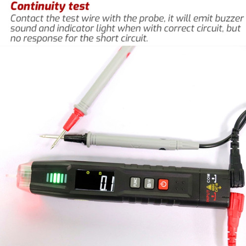 TASI TA13C Smart Pen Multimètre Numérique Multimètre Portable Compact Haute Précision ST8647325-010