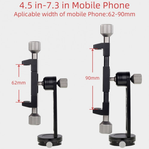 Support de photographie pour trépied en direct avec clip de téléphone portable rotatif Cimapro (CP-5) SC801A3-012