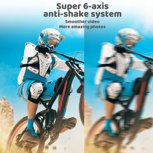 5K / 30FPS WIFI HD Anti-Shake Remote Touch Dual-Screen IP68 Caméra de sport étanche, Style: Caméra + Carte 128G SH78031154-016