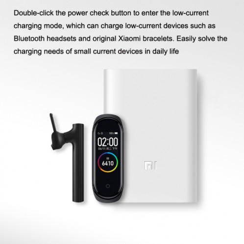 Original Xiaomi Power Bank Pocket Edition 10000mAh Charge Rapide Intelligente Haute Puissance (Blanc) SX001A799-011