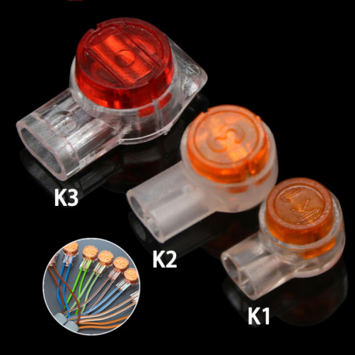 K1 100 pièces câble réseau connecteur de ligne téléphonique étanche à l'humidité bornes de câblage SH9001607-08