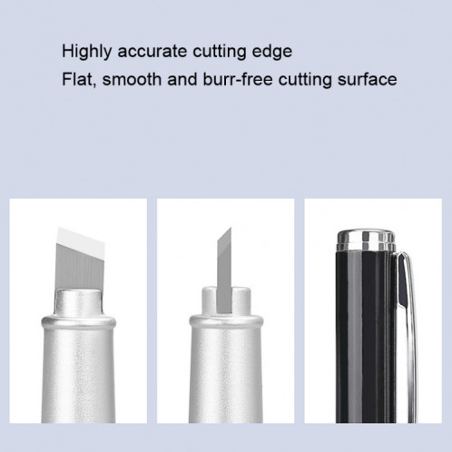 Couteau de coupe en acier de tungstène de coupeur de fibre optique de type stylo couteau de coupe de coupe de fibre nue SH8712883-07