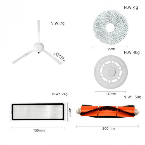 Filtre à charbon actif pour aspirateur Xiaomi Dreame S10/S10 Pro SH3304784-04