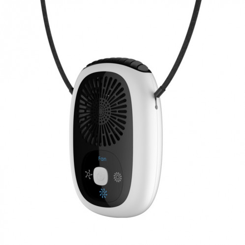 Ventilateur de cou suspendu sans feuilles Mini ventilateur de poche USB ventilateur rechargeable avec ions négatifs blanc SH0603974-09