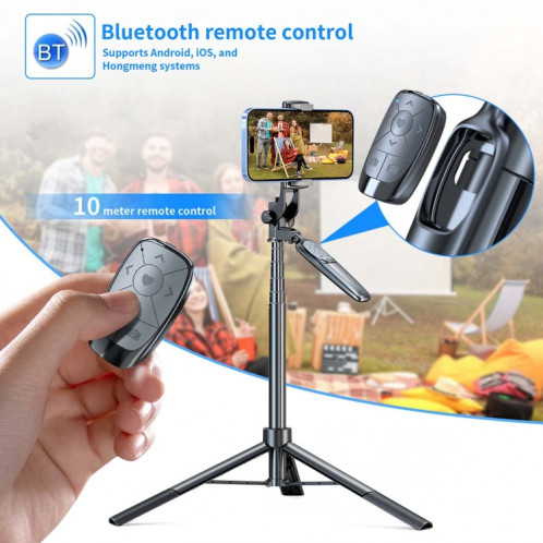 Pixel ST2 1.6m Anti Shake Selfie Stick Tête Trépied Portable Pliant Télécommande Extérieur Photo Stands (Avec Télécommande Bluetooth) SP201A1366-013