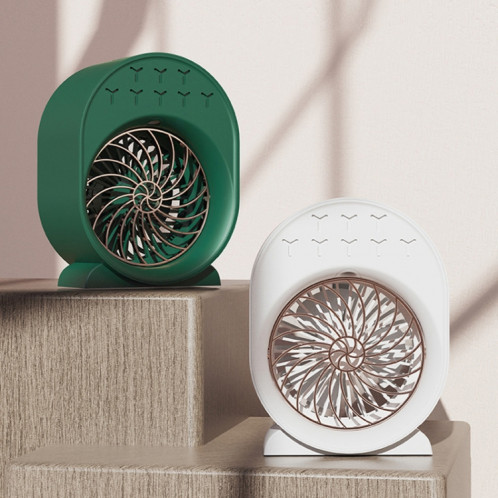 Ventilateur de climatisation humidification par pulvérisation USB petit refroidisseur d'air de bureau portable, style : plug-in (vert) SH6202573-09