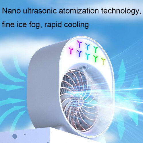 Ventilateur de climatisation humidification par pulvérisation USB petit refroidisseur d'air de bureau portable, style : plug-in (vert) SH6202573-09