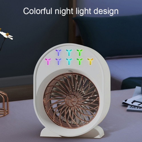 Ventilateur de climatisation humidification par pulvérisation USB petit refroidisseur d'air de bureau portable, style : plug-in (vert) SH6202573-09