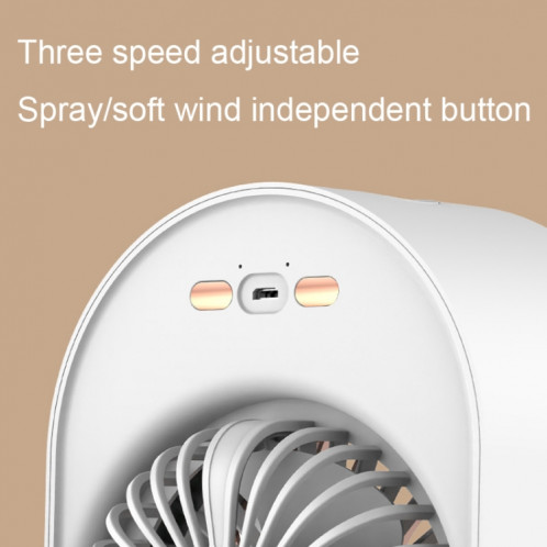 Ventilateur de climatisation humidification par pulvérisation USB petit refroidisseur d'air de bureau portable, style : plug-in (vert) SH6202573-09