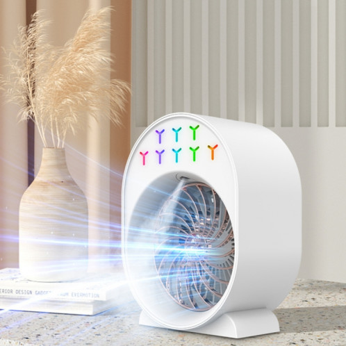 Ventilateur de climatisation humidification par pulvérisation USB petit refroidisseur d'air de bureau portable, style : plug-in (vert) SH6202573-09
