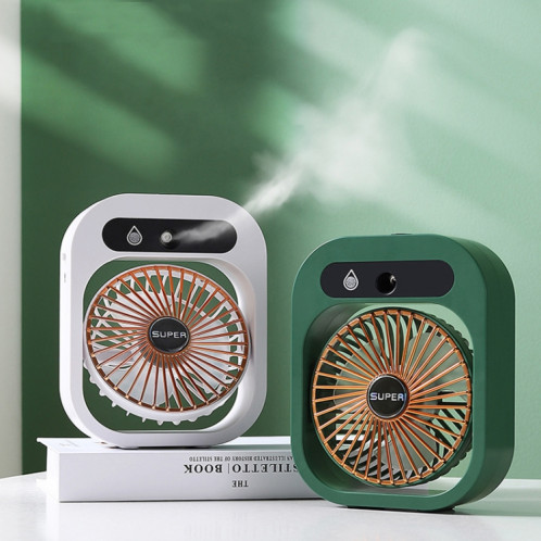 Ventilateur de climatiseur d'humidification de charge USB ventilateur de refroidissement portable de bureau Nano Spray (vert) SH401B536-010