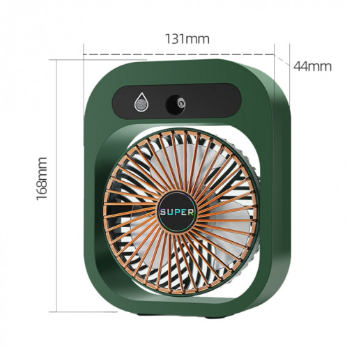 Ventilateur de climatiseur d'humidification de charge USB ventilateur de refroidissement portable de bureau Nano Spray (blanc) SH401A1935-010