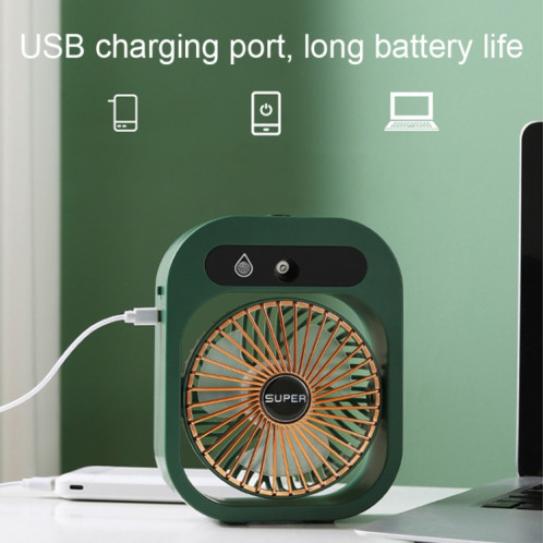Ventilateur de climatiseur d'humidification de charge USB ventilateur de refroidissement portable de bureau Nano Spray (blanc) SH401A1935-010