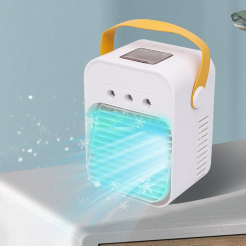 Mini ventilateur de climatiseur de bureau refroidisseur d'air d'humidification par pulvérisation domestique (blanc) SH601A209-011
