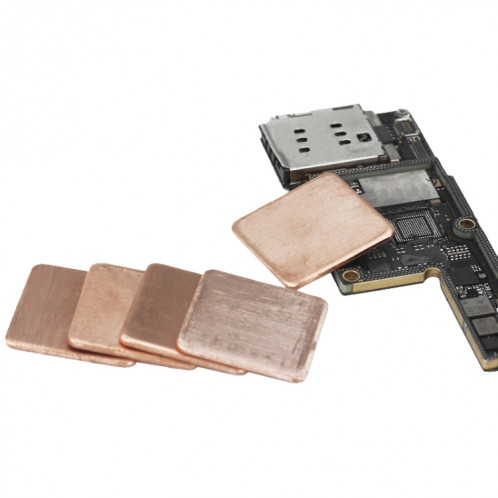 20 pièces ordinateur portable refroidissement cuivre dissipateur thermique onglets conducteurs thermiques téléphone portable ordinateur carte graphique dissipateurs de chaleur 20x20x1.0mm SH60151144-06