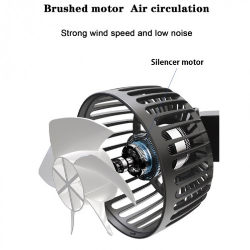 Interface USB de dossier de siège arrière de voiture 12 V/24 V puissant ventilateur à double tête (F4207) SH401A1194-014