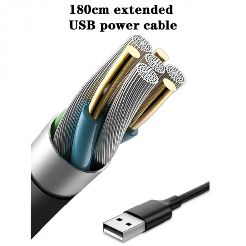 Interface USB de dossier de siège arrière de voiture 12 V/24 V puissant ventilateur à double tête (F4207) SH401A1194-014