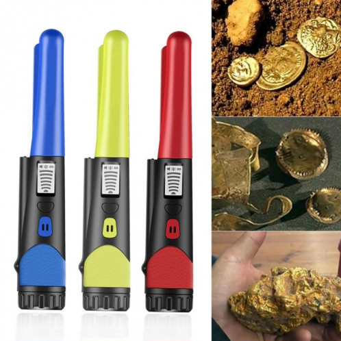 Détecteur de métaux portable avec écran LCD Gold Treasure Hunter avec lampe de poche (noir) SH801E1537-08