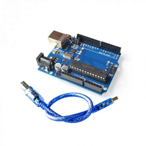 Puce ATMEGA16U2 + MEGA328P pour carte de développement Arduino UNO R3 avec câble USB SH730176-06
