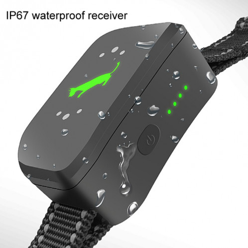 Smart Étanche Électrique Shock Dog Trainer Rechargeable À Distance Bark Stopper (Noir) SH101A1246-012