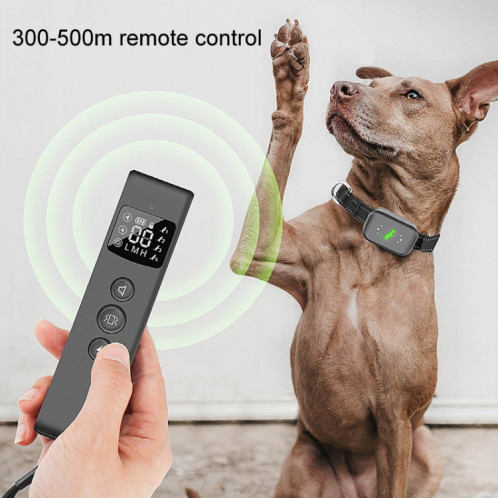 Smart Étanche Électrique Shock Dog Trainer Rechargeable À Distance Bark Stopper (Noir) SH101A1246-012