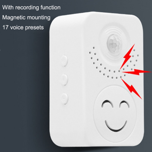 Le diffuseur vocal d'entrée de capteur d'annonce vocale de petit klaxon peut être utilisé comme sonnette, spécification: batterie carrée SH5102627-09