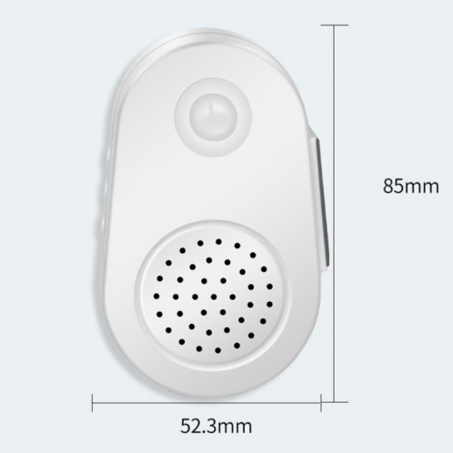 Le diffuseur vocal d'entrée du capteur d'annonce vocale de petite corne peut être utilisé comme sonnette, spécification : batterie ronde SH51031736-09