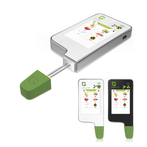 Greentest ECO6 détecteur environnemental de rayonnement nucléaire de qualité de l'eau de nitrate de nourriture de légumes, de fruits et de viande, prise ue (noir) SG401B391-011