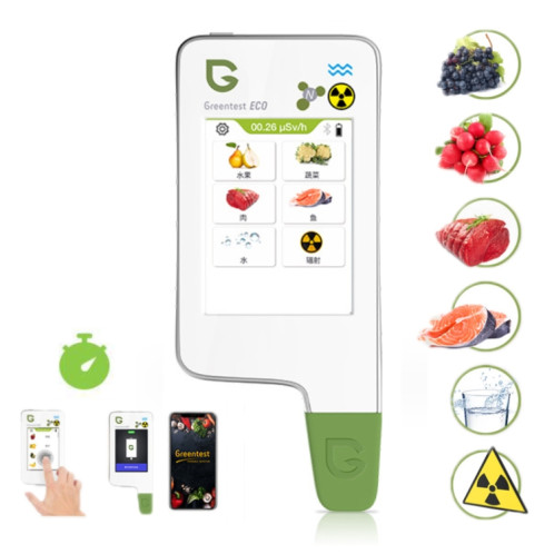 Greentest ECO6T détecteur environnemental de rayonnement nucléaire de qualité de l'eau de nitrate alimentaire avec minuterie, prise ue SG96561004-011