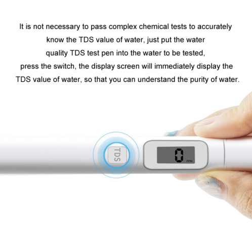 Stylo de Test de qualité de l'eau TDS, détecteur d'eau du robinet potable de haute précision SH96611710-08